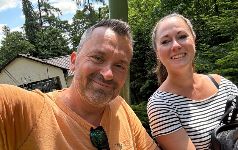 Wir auf der Rietburgbahn in Edenkoben