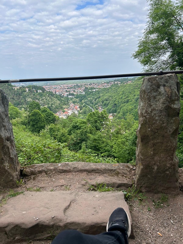 Pfälzerwald-Burgruinen - hier: Klosterruine Limburg