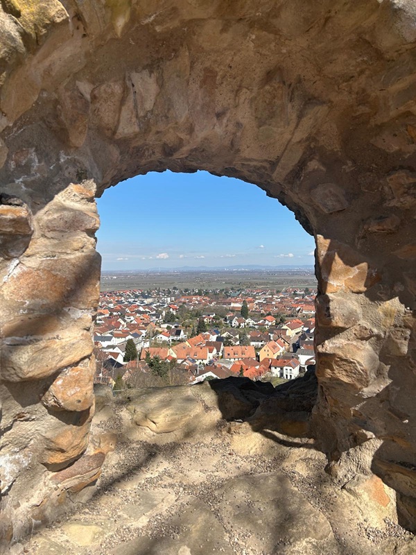 Pfälzerwald-Burgruinen - hier: Die Wachtenburg